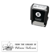 Vintage benutzerdefinierte Bibliothek und Personal Permastempel (Beispiel)