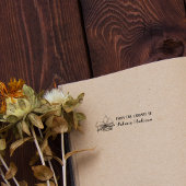 Vintage benutzerdefinierte Bibliothek und Personal Permastempel