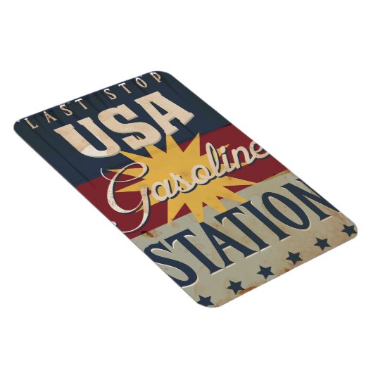 Vintage-Benzin-Schild Magnet (Rechte Seite)