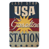 Vintage-Benzin-Schild Magnet (Vertikal)
