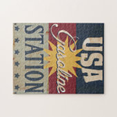 Vintage-Benzin-Schild Puzzle (Horizontal)