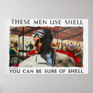 Vintage-Benzinposter, 1939. Poster
