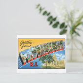 Vintage Bereitstellung, RI-Postkarte Postkarte (Stehend Vorderseite)