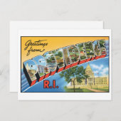 Vintage Bereitstellung, RI-Postkarte Postkarte (Vorne/Hinten)