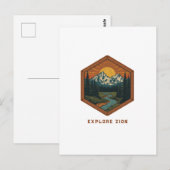 Vintage Bergabenteuer Retro-Abzeichen Postkarte (Vorne/Hinten)