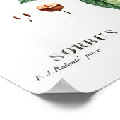 Vintage Bergashillustration Poster (Ecke)