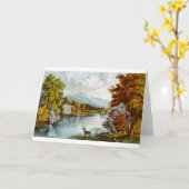 Vintage Bergbildkarte (unbedruckte Innenseite) Karte (Gelbe Blume)