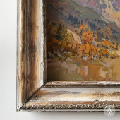 Vintage Berglandschaft Malerei neutralen Ton Poster