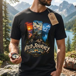 Vintage-Bergwanderabenteuer T-Shirt
