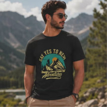 | Vintage Bergwandern Grafik T-Shirt