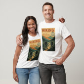 Vintage Bergwanderung - Retro Wandern T-Shirt (Unisex)