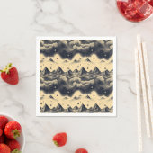 Vintage Bergwolkenlandschaft (3) Serviette (Beispiel)