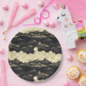 Vintage Bergwolkenlandschaft (5) Pappteller (Party)