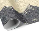 Vintage Bergwolkenlandschaft (6) Geschenkpapier (Rolleneckpunkt)