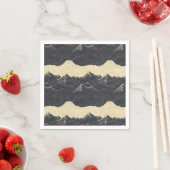 Vintage-Bergwolkenlandschaft (6) Serviette (Beispiel)