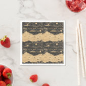 Vintage-Bergwolkenlandschaft (7) Serviette (Beispiel)