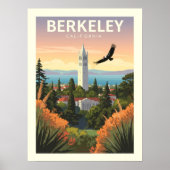 Vintage Berkeley Kalifornien Poster (Vorne)
