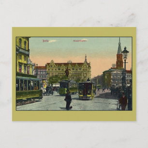 Vintage Berlin Alexanderplatz Postkarte