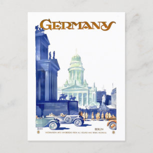 Vintage Berlin, Deutschland, Reiseposter Postkarte