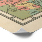 Vintage Berlin Germany Monument Map (1902) Poster (Ecke)