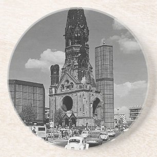 Vintage Berlin Kaiser Wilhelm Memorial church Getränkeuntersetzer