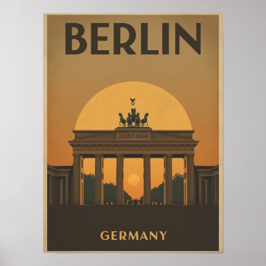 Vintage Berlin-Reise Poster (Vorne)