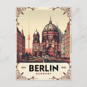 Vintage Berliner Dom - Stiftskirche Postkarte