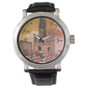 Vintage Berliner Kaiser-Wilhelm-Gedächtniskirche Armbanduhr