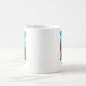 Vintage-Berliner Skyline-Fernsehturm-Skyline-Blick Kaffeetasse (Mittel)