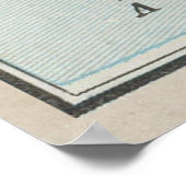 Vintage Bermuda-Karte (1901) Poster (Ecke)