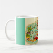 Vintage-Bermuda-Karten-Mug Kaffeetasse (Links)