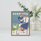 Vintage Bermuda Postkarte (Stehend Vorderseite)