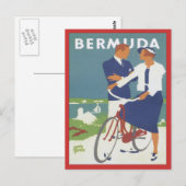 Vintage Bermuda Postkarte (Vorne/Hinten)