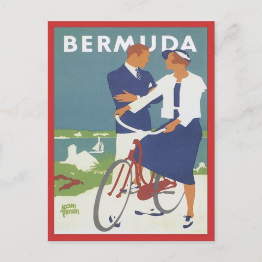 Vintage Bermuda Postkarte (Vorderseite)