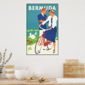 Vintage Bermuda-Reise Poster (Küche)