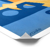 Vintage Bern Schweiz Reise Poster (Ecke)