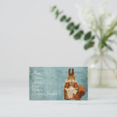 Vintage bernsteinfarbige visitenkarte (Stehend Vorderseite)