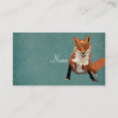 Vintage Bernsteinfox-Geschäfts-Karte Visitenkarte (Rückseite)