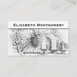 Vintage Berufliche Bienenkarte Visitenkarte