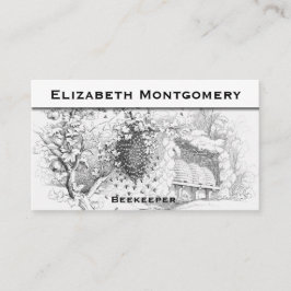 Vintage Berufliche Bienenkarte Visitenkarte