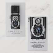 Vintage berufliche Fotografin Visitenkarte (Vorne/Hinten)