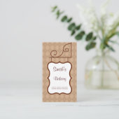 Vintage Berufliche Signaturkarten Visitenkarte (Stehend Vorderseite)