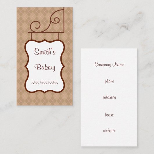 Vintage Berufliche Signaturkarten Visitenkarte (Vorne/Hinten)