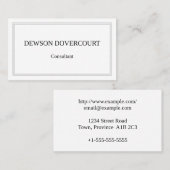 Vintage, Berufliche Visitenkarte (Vorne/Hinten)