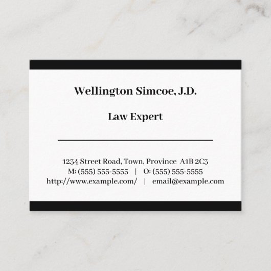 Vintage Berufliche Visitenkarte (Vorderseite)