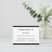 Vintage Berufliche Visitenkarte (Stehend Vorderseite)