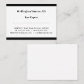 Vintage Berufliche Visitenkarte (Vorne/Hinten)