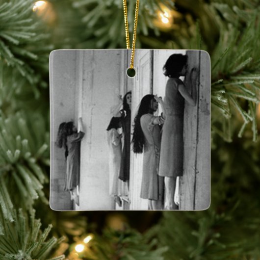 Vintage, besessene Frauen Keramikornament (Baum)