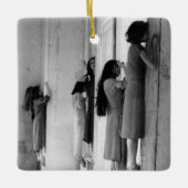 Vintage, besessene Frauen Keramikornament (Vorderseite)