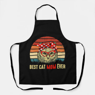 Vintage Best Cat Mom Ever Happy Mother's Day Gesch Schürze